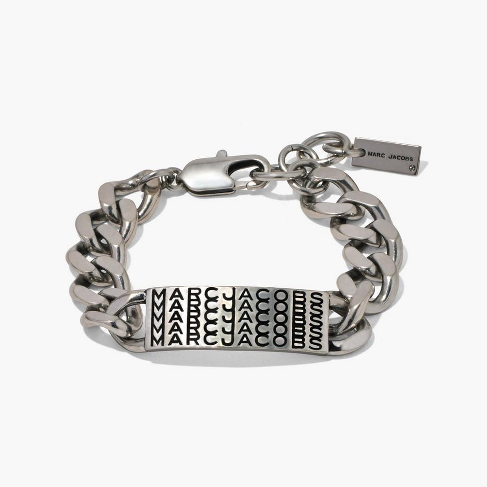 Marc Jacobs Barcode Monogram ID Chain Naramky Damske Strieborne | UNIF-42678