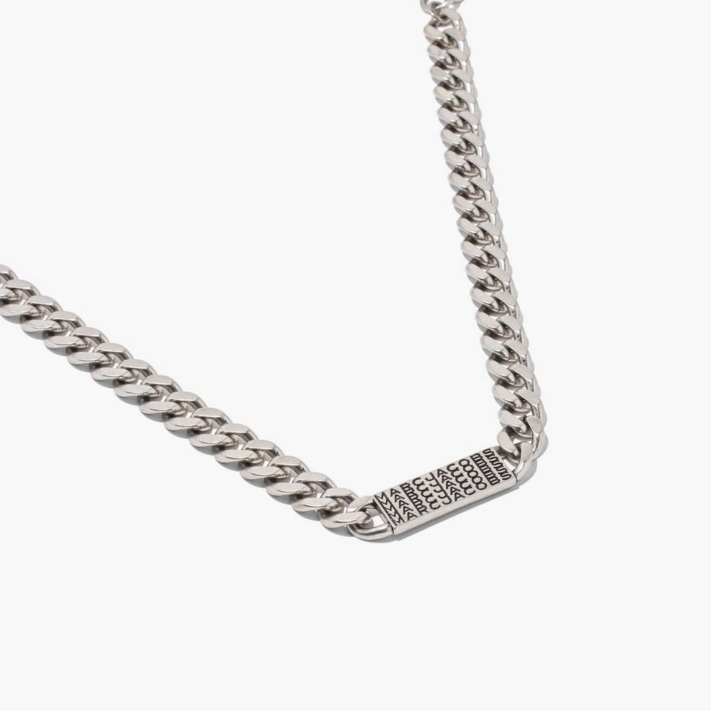 Marc Jacobs Barcode Monogram ID Chain Náhrdelník Damske Strieborne | BIMH-09471