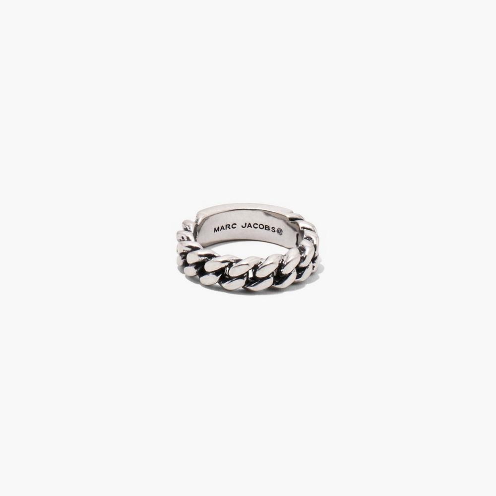 Marc Jacobs Barcode Monogram ID Chain Prstene Damske Strieborne | HMCJ-51980