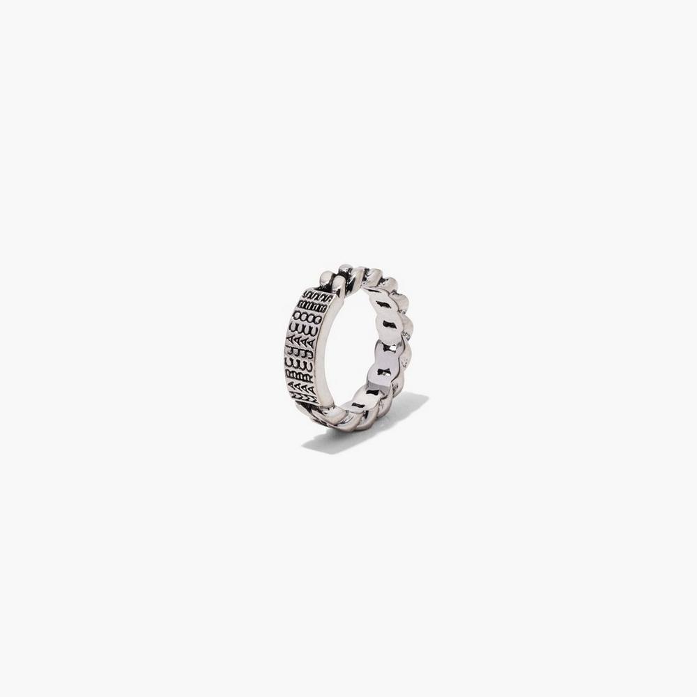 Marc Jacobs Barcode Monogram ID Chain Prstene Damske Strieborne | HMCJ-51980