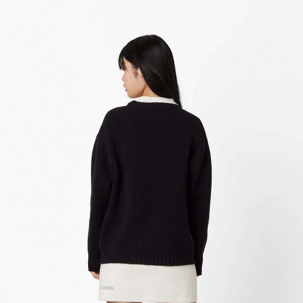Marc Jacobs Big Svetre Damske Čierne | STRN-41026
