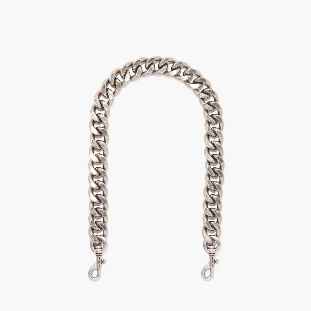Marc Jacobs Chainlink Shoulder Strap Damske Strieborne | QJDV-29374