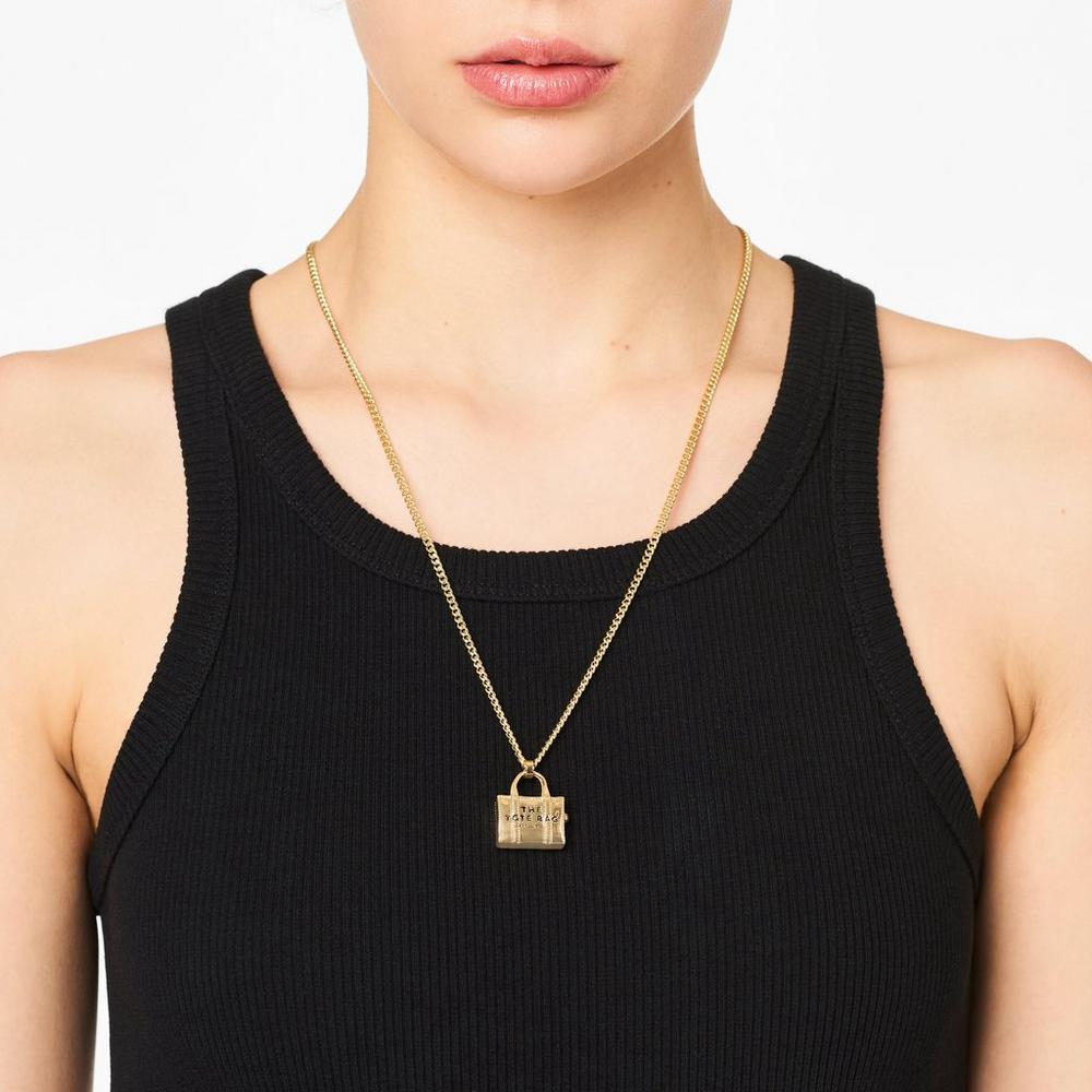 Marc Jacobs Charm Náhrdelník Damske Svetlo Zlate | FKDW-46501