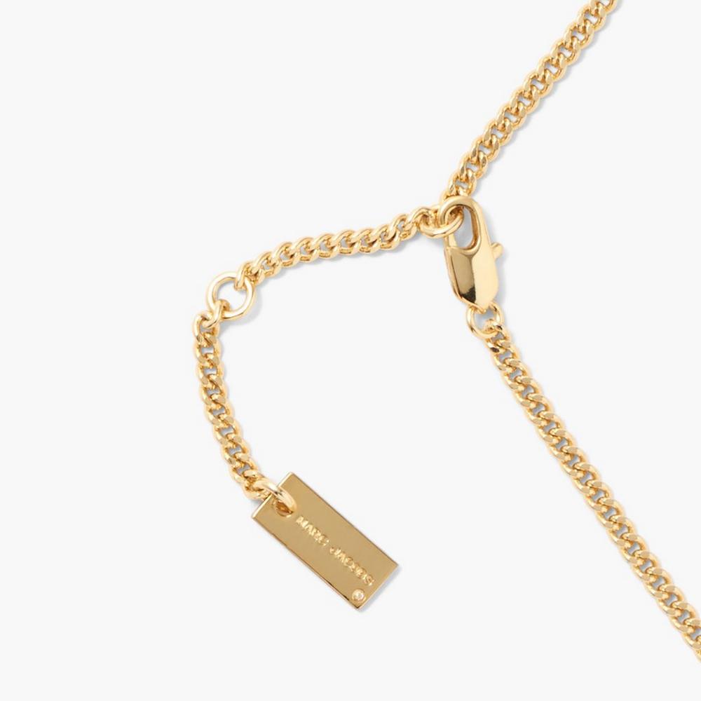 Marc Jacobs Charm Náhrdelník Damske Svetlo Zlate | FKDW-46501