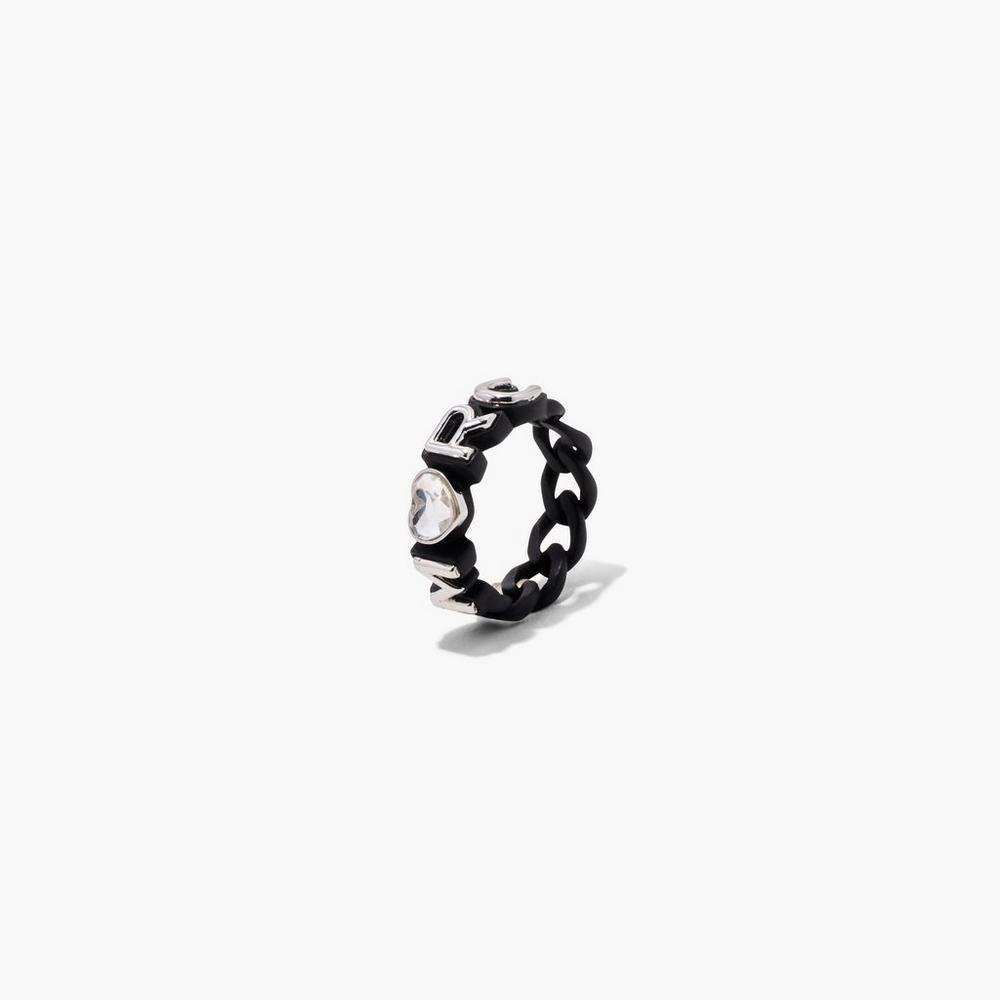 Marc Jacobs Charmed Marc Chain Prstene Damske Čierne Viacfarebný | TYNQ-29305