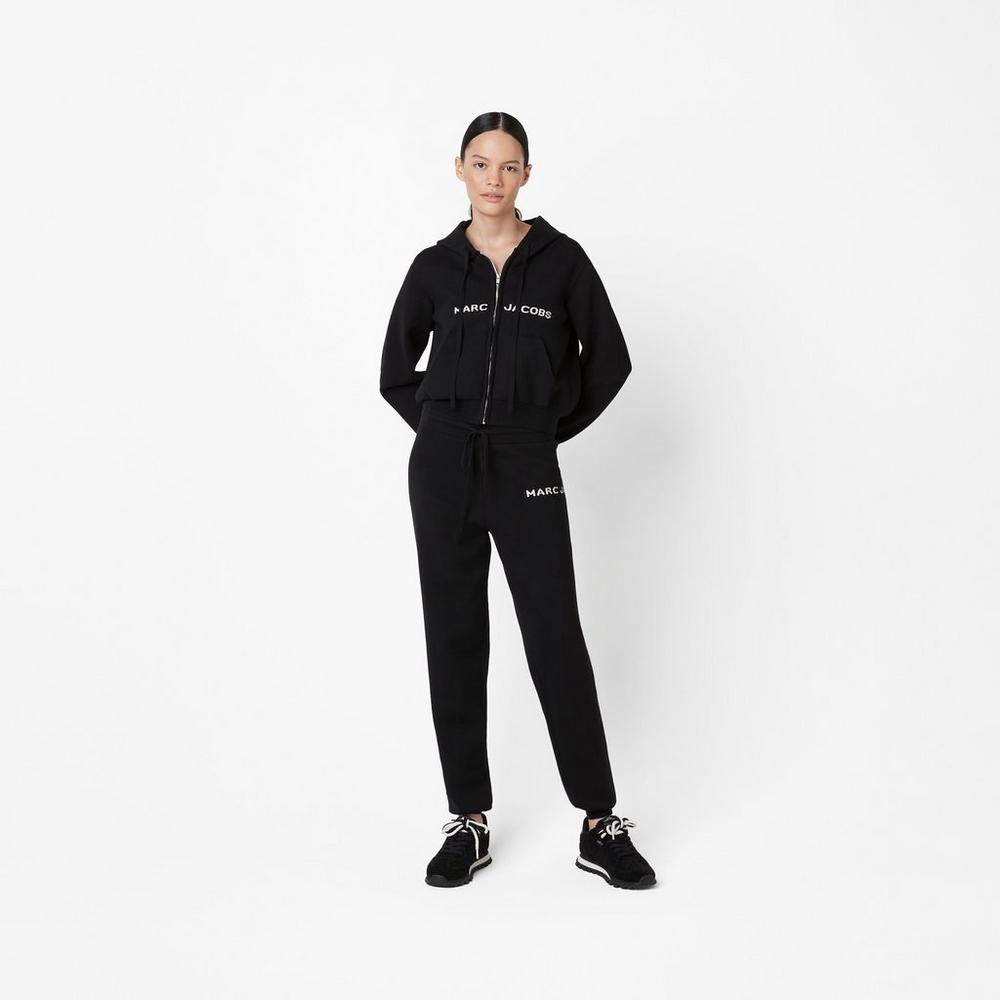 Marc Jacobs Cropped Zip Mikiny S Kapucňou Damske Čierne | LQRD-39807