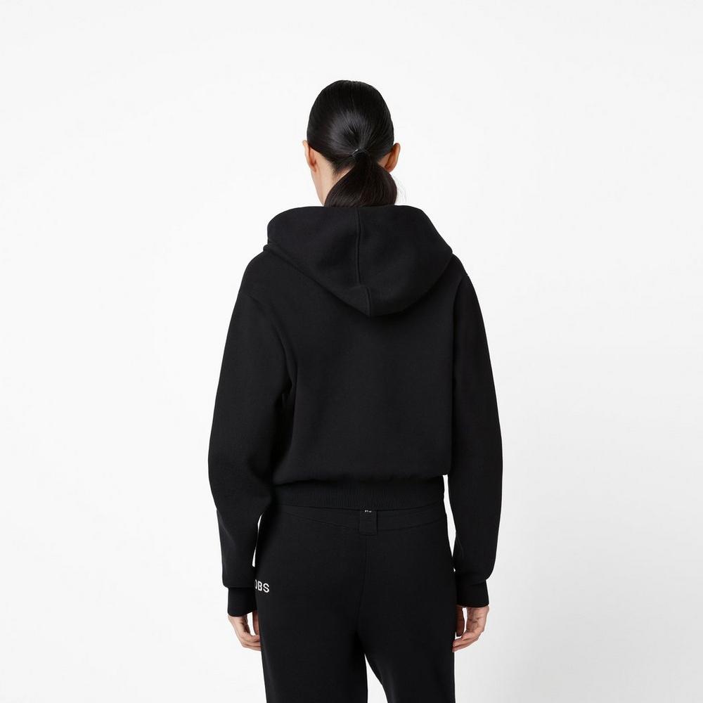 Marc Jacobs Cropped Zip Mikiny S Kapucňou Damske Čierne | LQRD-39807