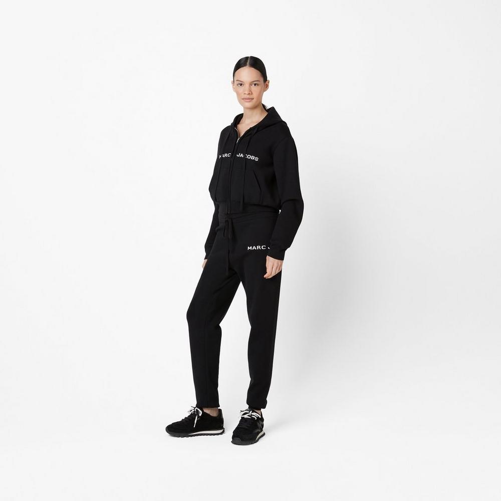 Marc Jacobs Cropped Zip Mikiny S Kapucňou Damske Čierne | LQRD-39807