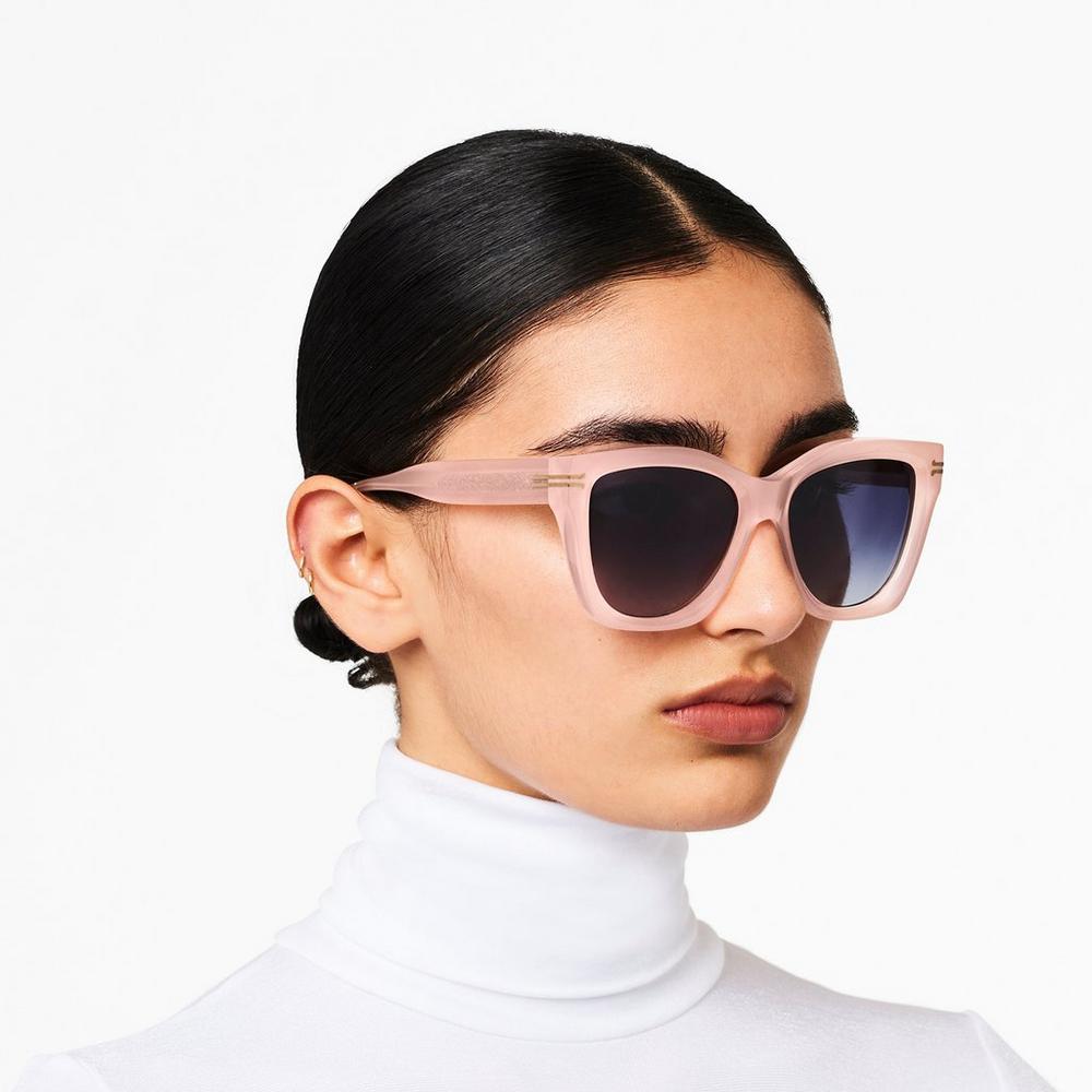 Marc Jacobs Icon Edge Oversized Square Slnecne Okuliare Damske Ruzove | DHCV-07235