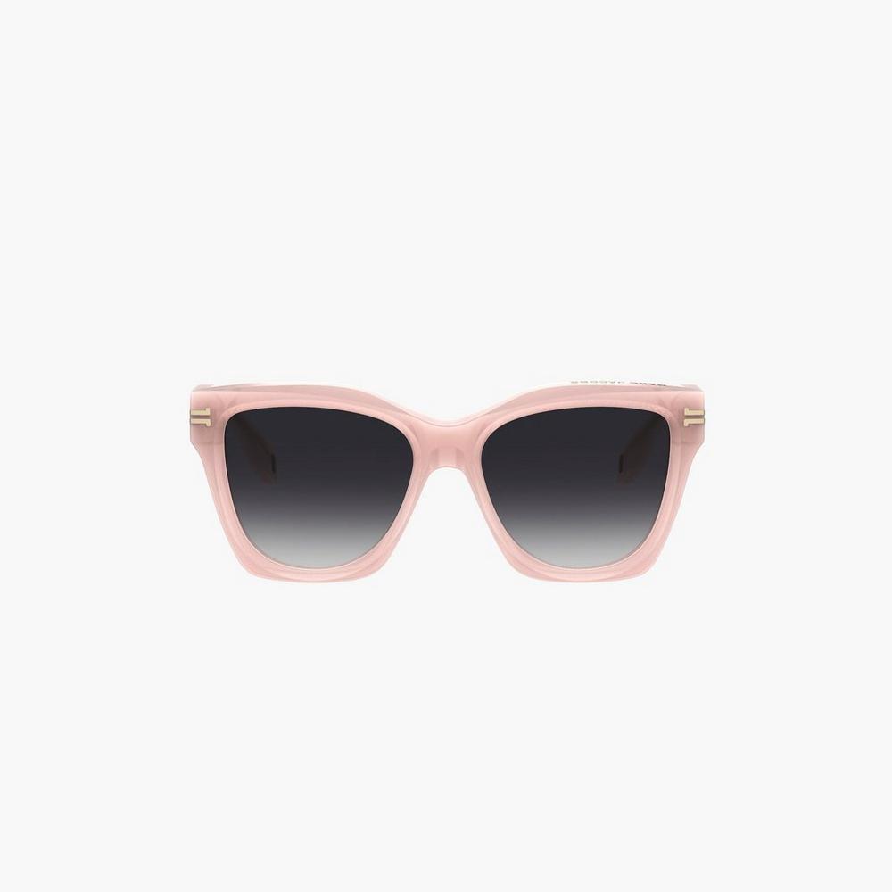 Marc Jacobs Icon Edge Oversized Square Slnecne Okuliare Damske Ruzove | DHCV-07235