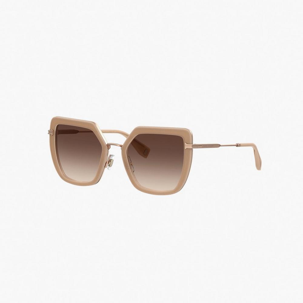 Marc Jacobs Icon Oversized Butterfly Slnecne Okuliare Damske Zlate | DERT-70852