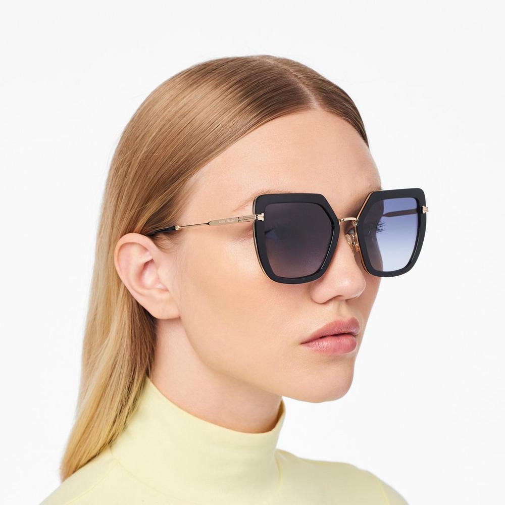 Marc Jacobs Icon Oversized Butterfly Slnecne Okuliare Damske Čierne Zlate | NZRD-10386
