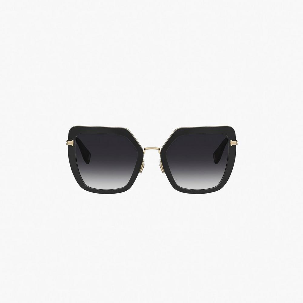Marc Jacobs Icon Oversized Butterfly Slnecne Okuliare Damske Čierne Zlate | NZRD-10386