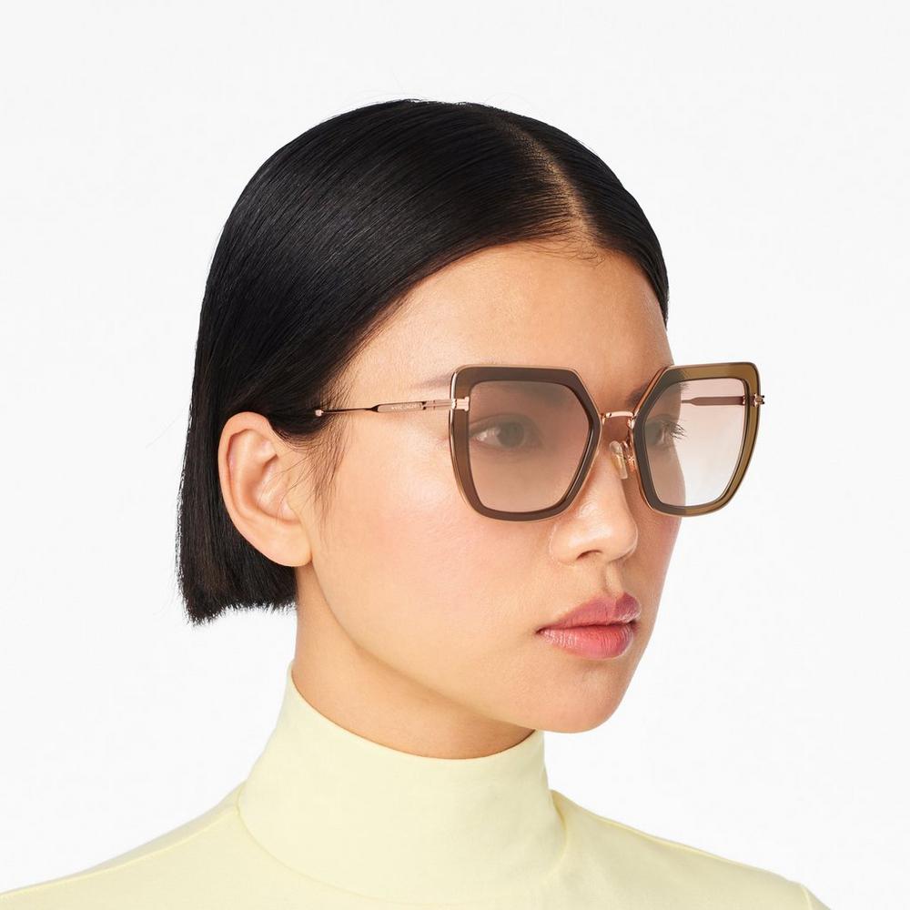 Marc Jacobs Icon Oversized Butterfly Slnecne Okuliare Damske Zlate | TZKY-08463