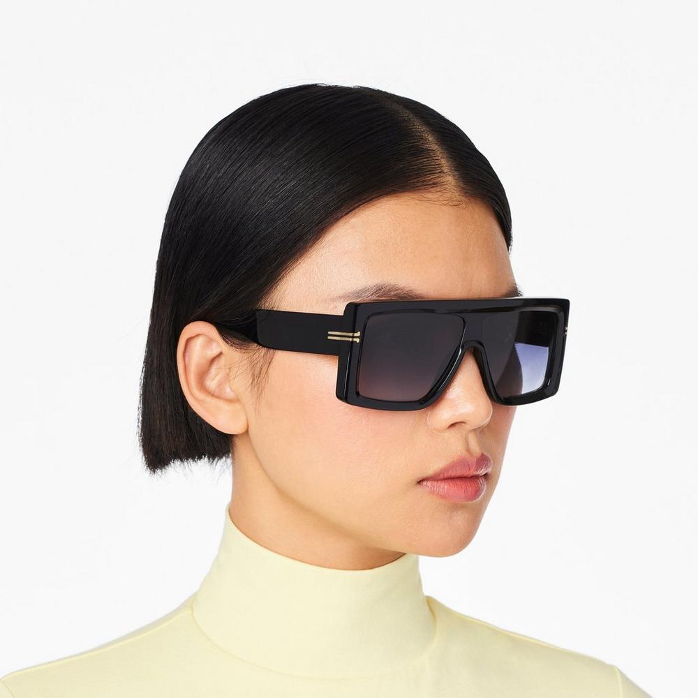 Marc Jacobs Icon Rectangular Slnecne Okuliare Damske Čierne | BIDL-74612