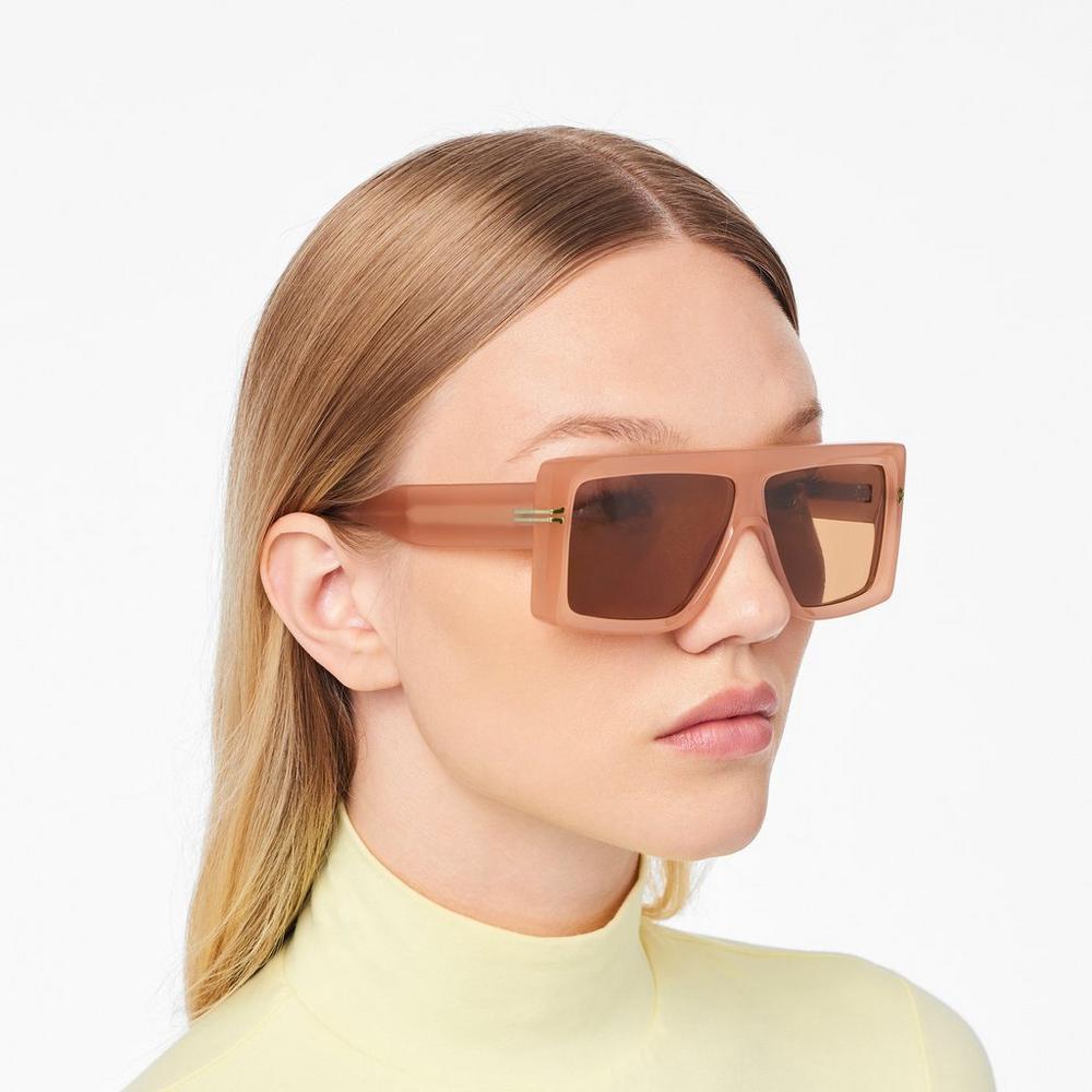Marc Jacobs Icon Rectangular Slnecne Okuliare Damske Hnede | MQAZ-08675