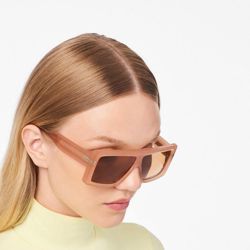 Marc Jacobs Icon Rectangular Slnecne Okuliare Damske Hnede | MQAZ-08675