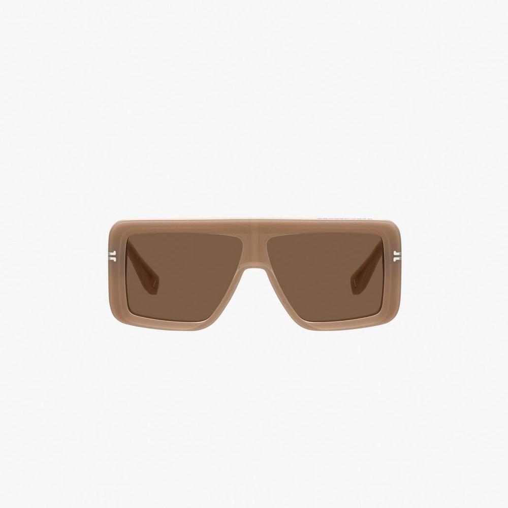 Marc Jacobs Icon Rectangular Slnecne Okuliare Damske Hnede | MQAZ-08675