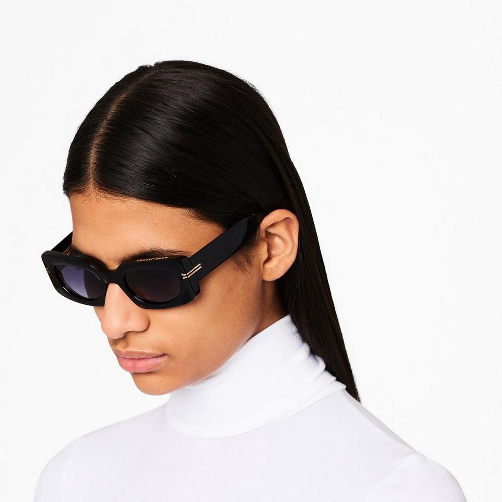 Marc Jacobs Icon Rectangular Slnecne Okuliare Damske Čierne | PUEQ-18247