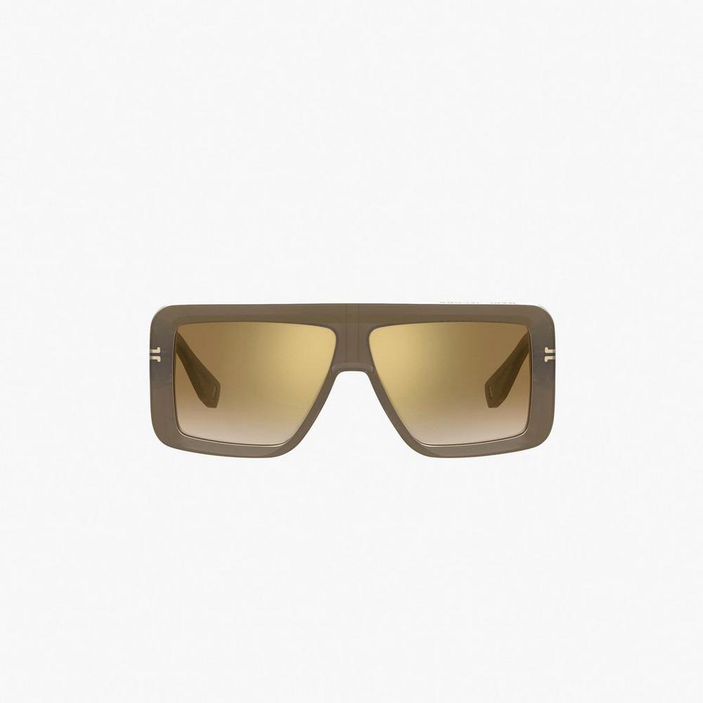 Marc Jacobs Icon Rectangular Slnecne Okuliare Damske Olivovo Zelená | PXWO-10936
