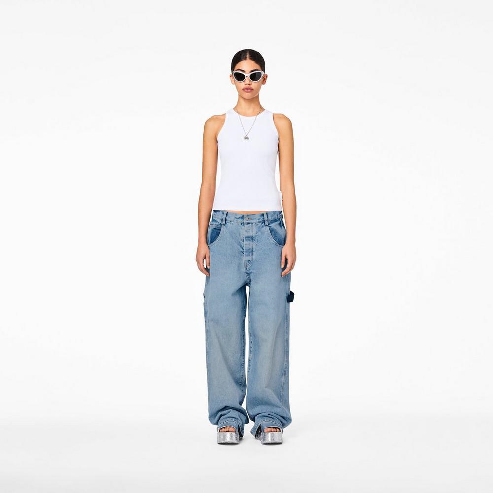 Marc Jacobs Icon Rib Tank Tielko Damske Biele | VTPF-54812