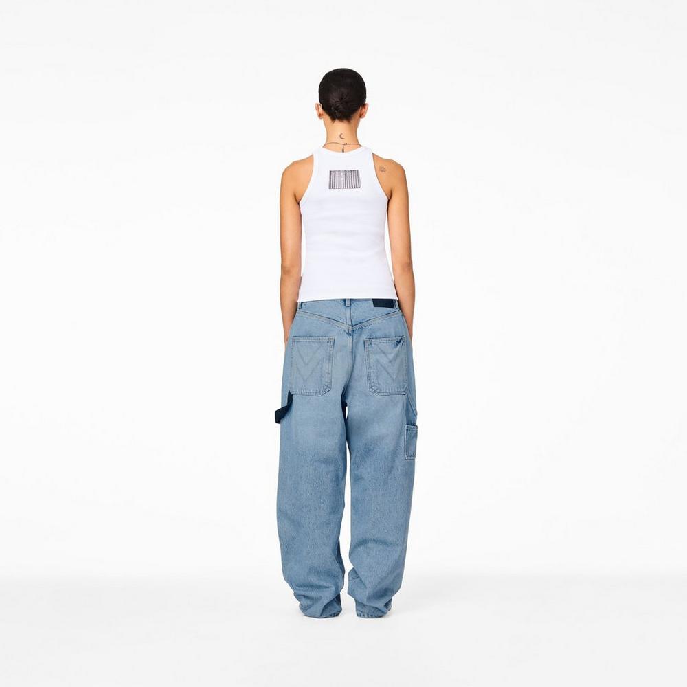 Marc Jacobs Icon Rib Tank Tielko Damske Biele | VTPF-54812
