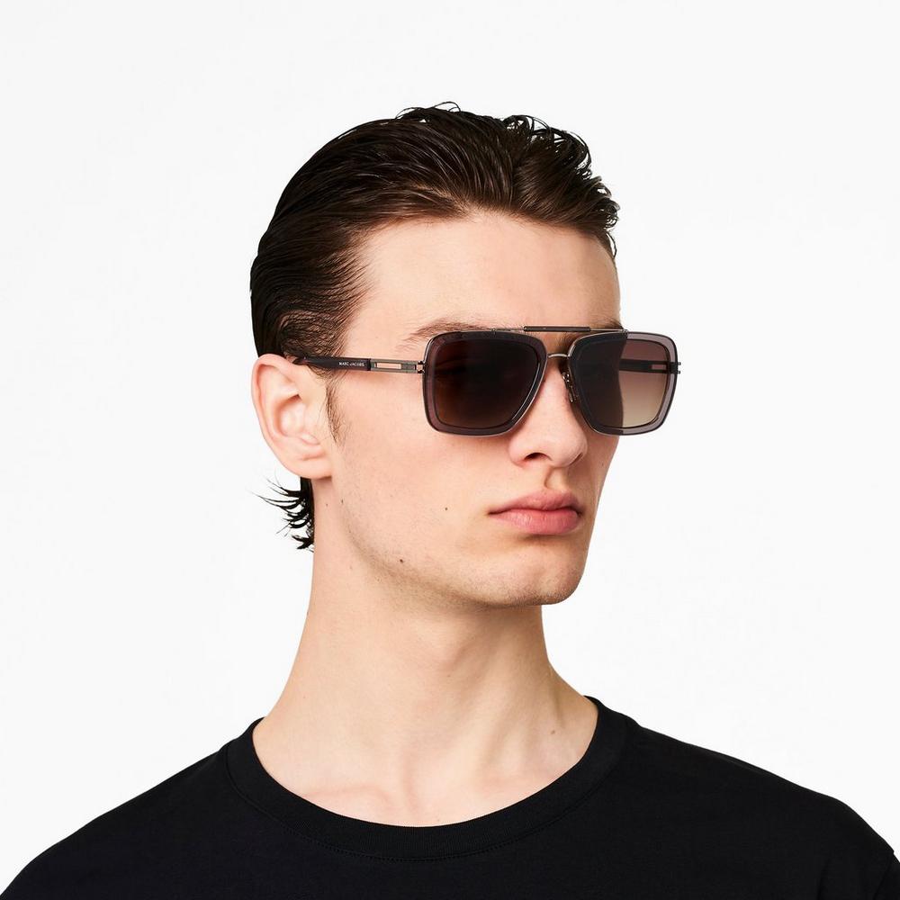 Marc Jacobs Icon Square Pilot Slnecne Okuliare Damske Siva | ZTME-58720