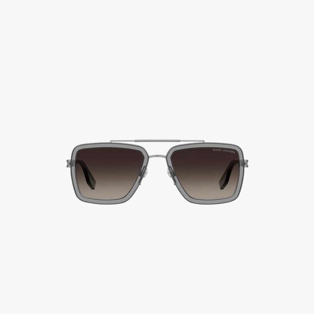 Marc Jacobs Icon Square Pilot Slnecne Okuliare Damske Siva | ZTME-58720