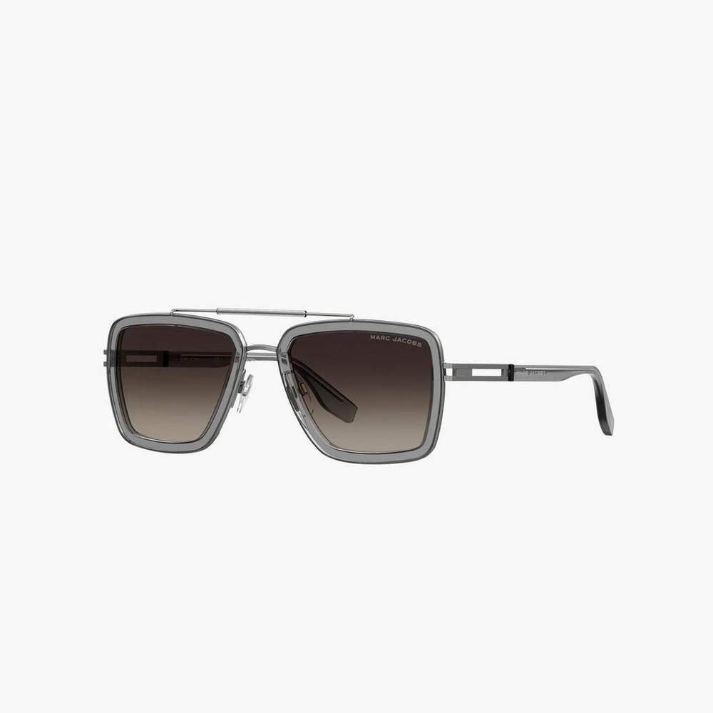 Marc Jacobs Icon Square Pilot Slnecne Okuliare Damske Siva | ZTME-58720