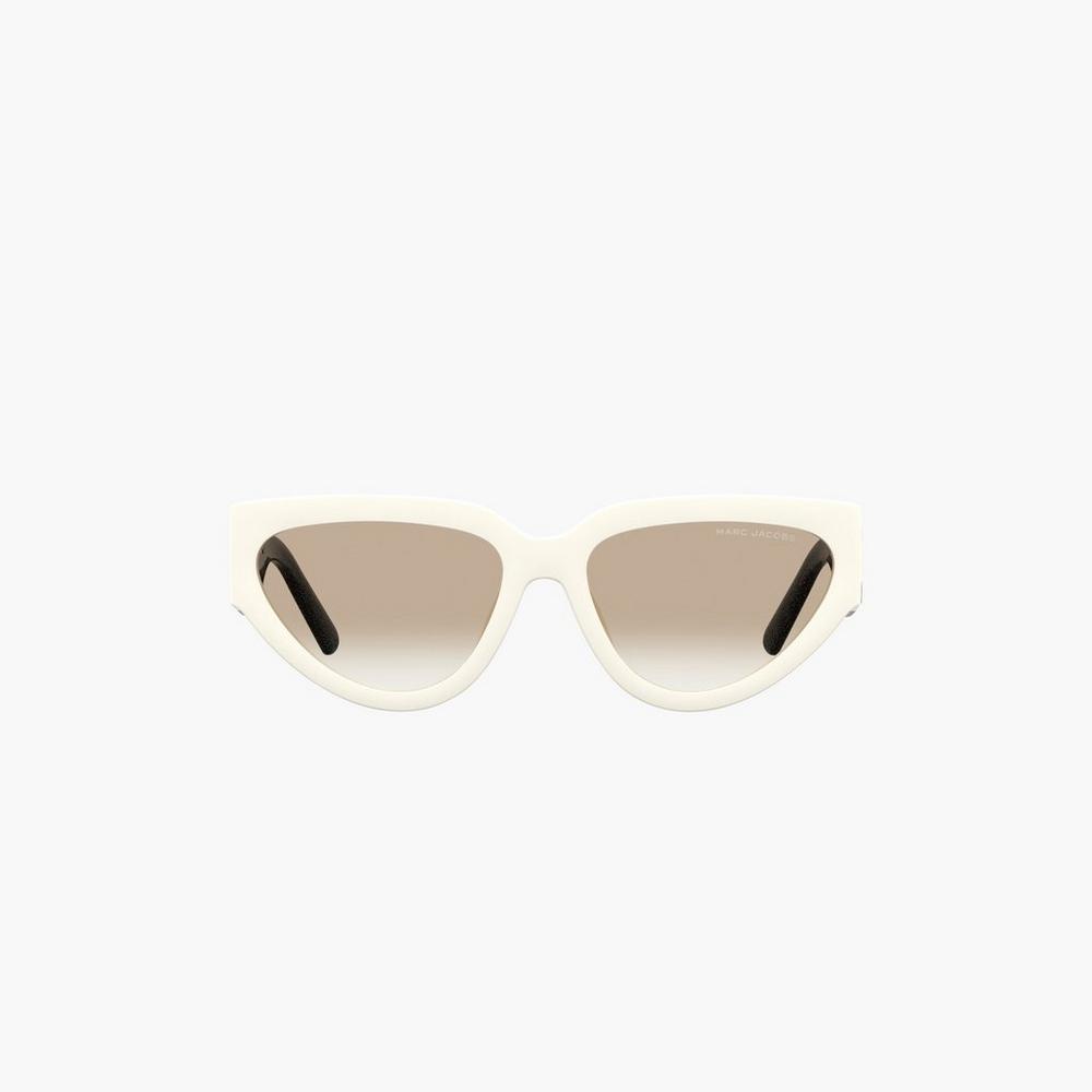 Marc Jacobs J Marc Cat Eye Slnecne Okuliare Damske Biele Čierne | FITK-42857