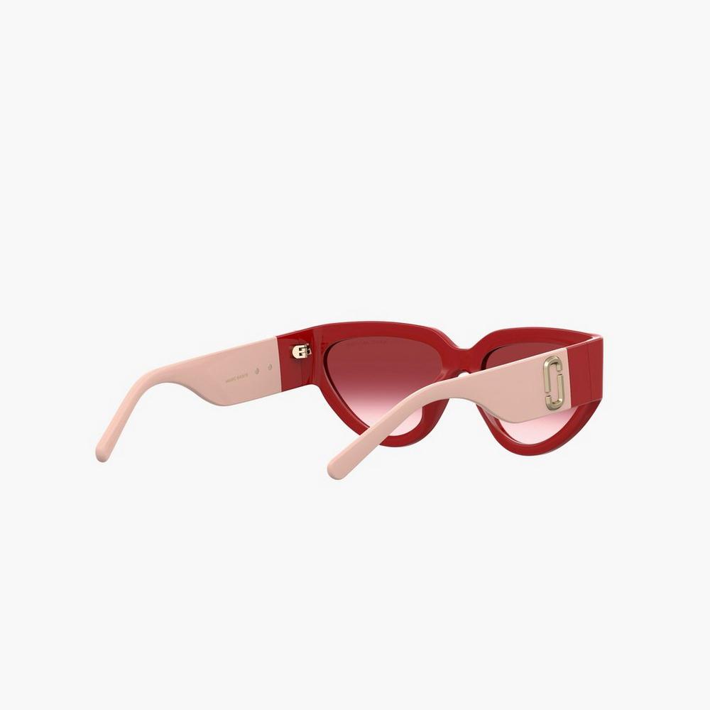 Marc Jacobs J Marc Cat Eye Slnecne Okuliare Damske Červené | GPNT-59304