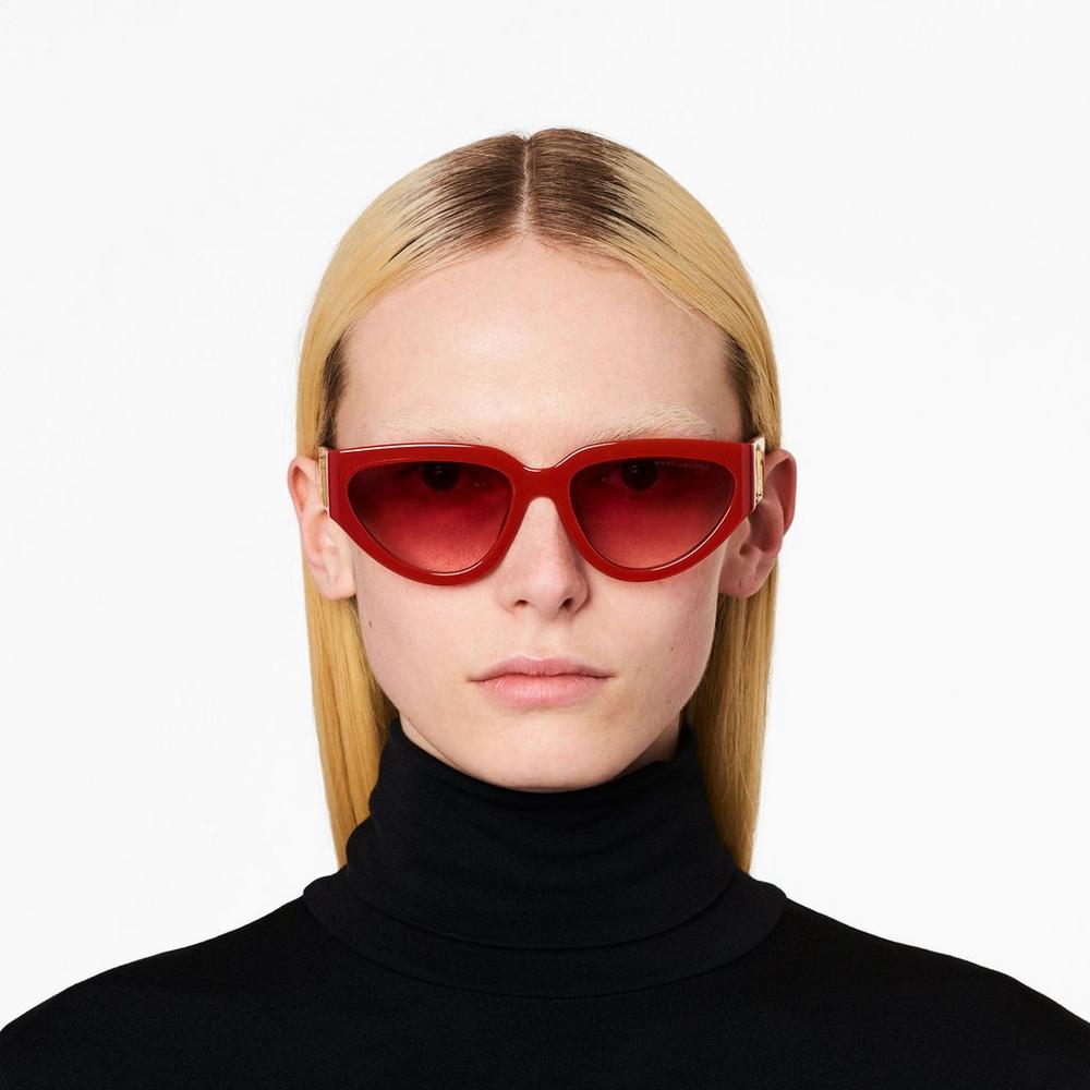 Marc Jacobs J Marc Cat Eye Slnecne Okuliare Damske Červené | GPNT-59304