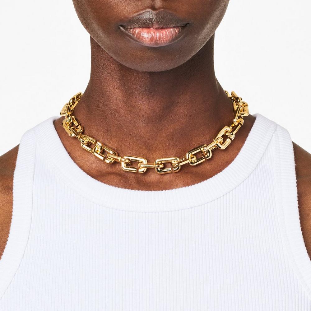 Marc Jacobs J Marc Chain Link Náhrdelník Damske Zlate | KBGO-87329