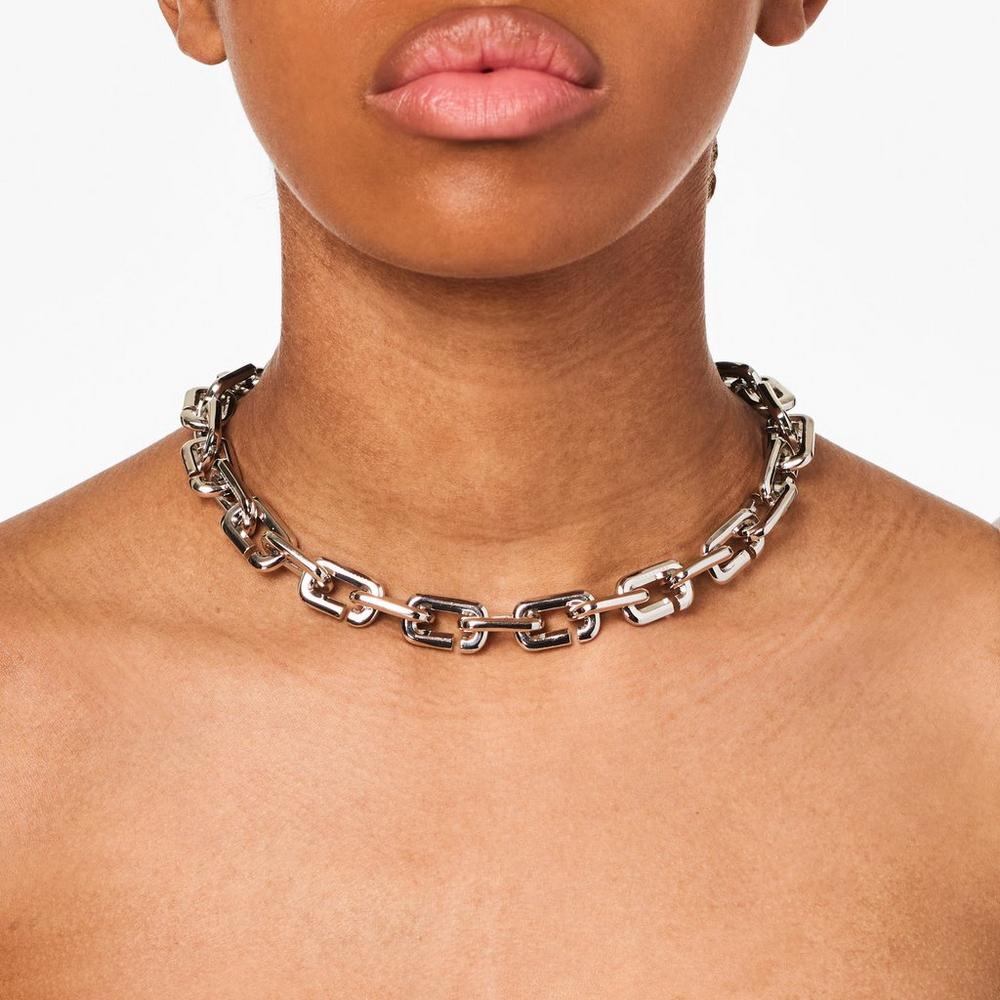 Marc Jacobs J Marc Chain Link Náhrdelník Damske Strieborne | QBFN-60782