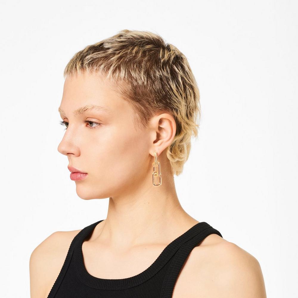 Marc Jacobs J Marc Chain Links Nausnice Damske Zlate | FVOZ-84039