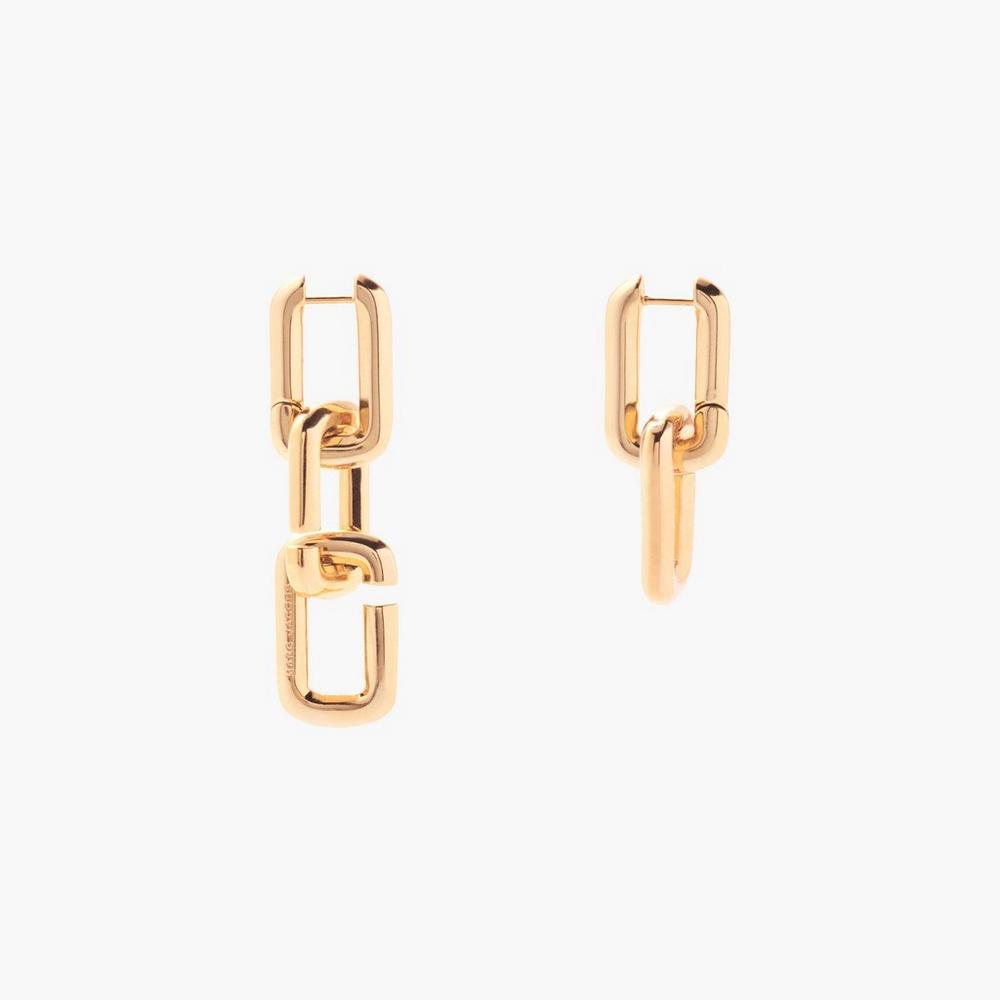 Marc Jacobs J Marc Chain Links Nausnice Damske Zlate | FVOZ-84039