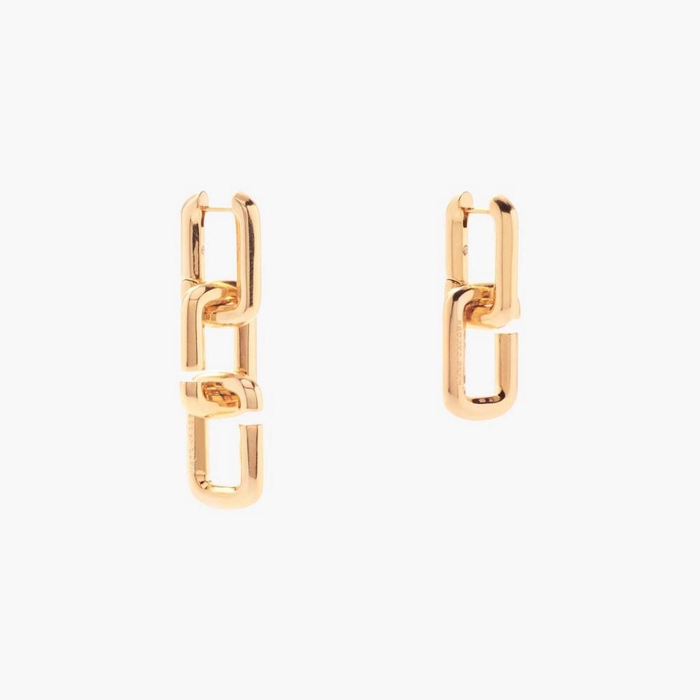 Marc Jacobs J Marc Chain Links Nausnice Damske Zlate | FVOZ-84039