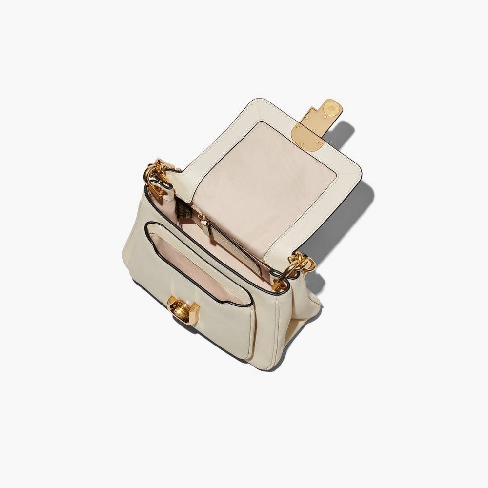 Marc Jacobs J Marc Chain Mini Satchel Taske Damske Biele | CYFL-23984