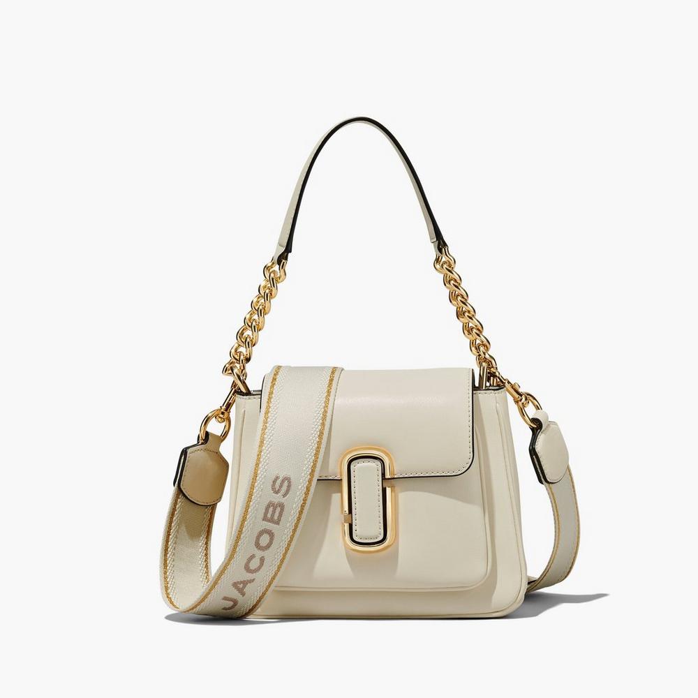 Marc Jacobs J Marc Chain Mini Satchel Taske Damske Biele | CYFL-23984