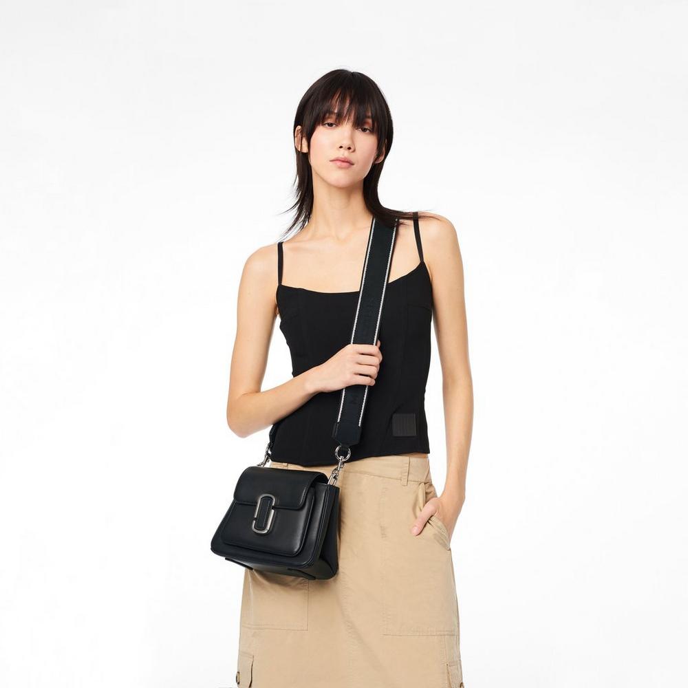 Marc Jacobs J Marc Chain Mini Satchel Taske Damske Čierne Strieborne | ZCIF-57362