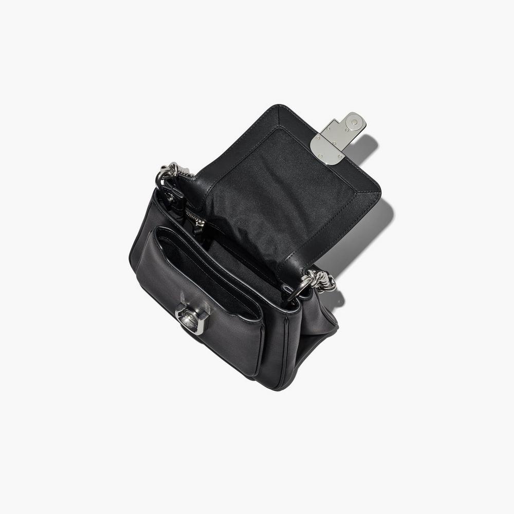 Marc Jacobs J Marc Chain Mini Satchel Taske Damske Čierne Strieborne | ZCIF-57362