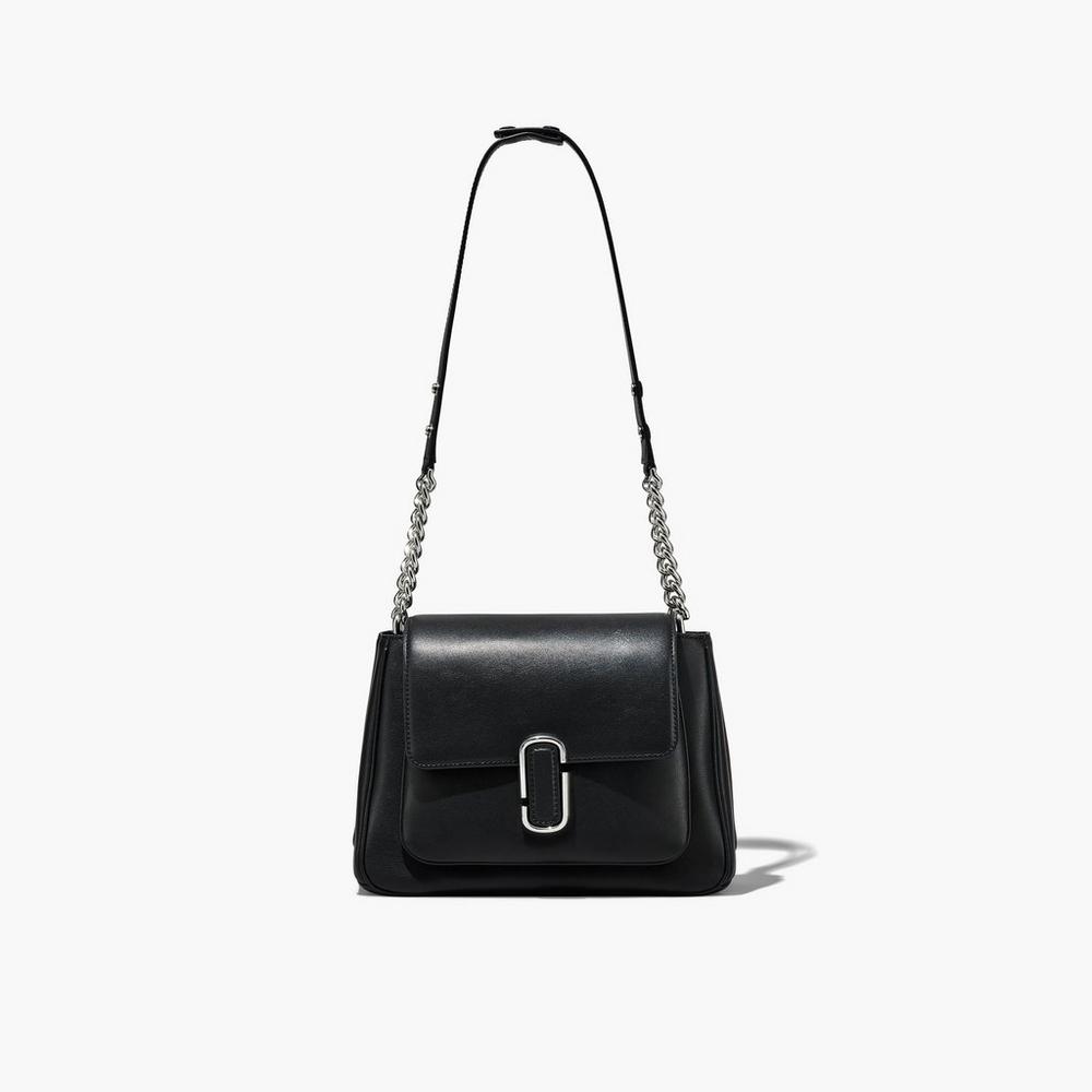 Marc Jacobs J Marc Chain Satchel Taske Damske Čierne Strieborne | BYJF-07592