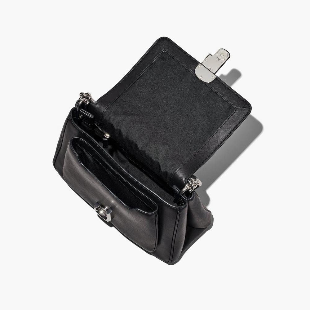 Marc Jacobs J Marc Chain Satchel Taske Damske Čierne Strieborne | BYJF-07592