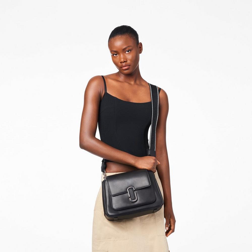 Marc Jacobs J Marc Chain Satchel Taske Damske Čierne Strieborne | BYJF-07592