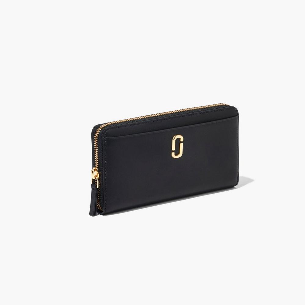 Marc Jacobs J Marc Continental Velke Penazenky Damske Čierne | DMSB-25970