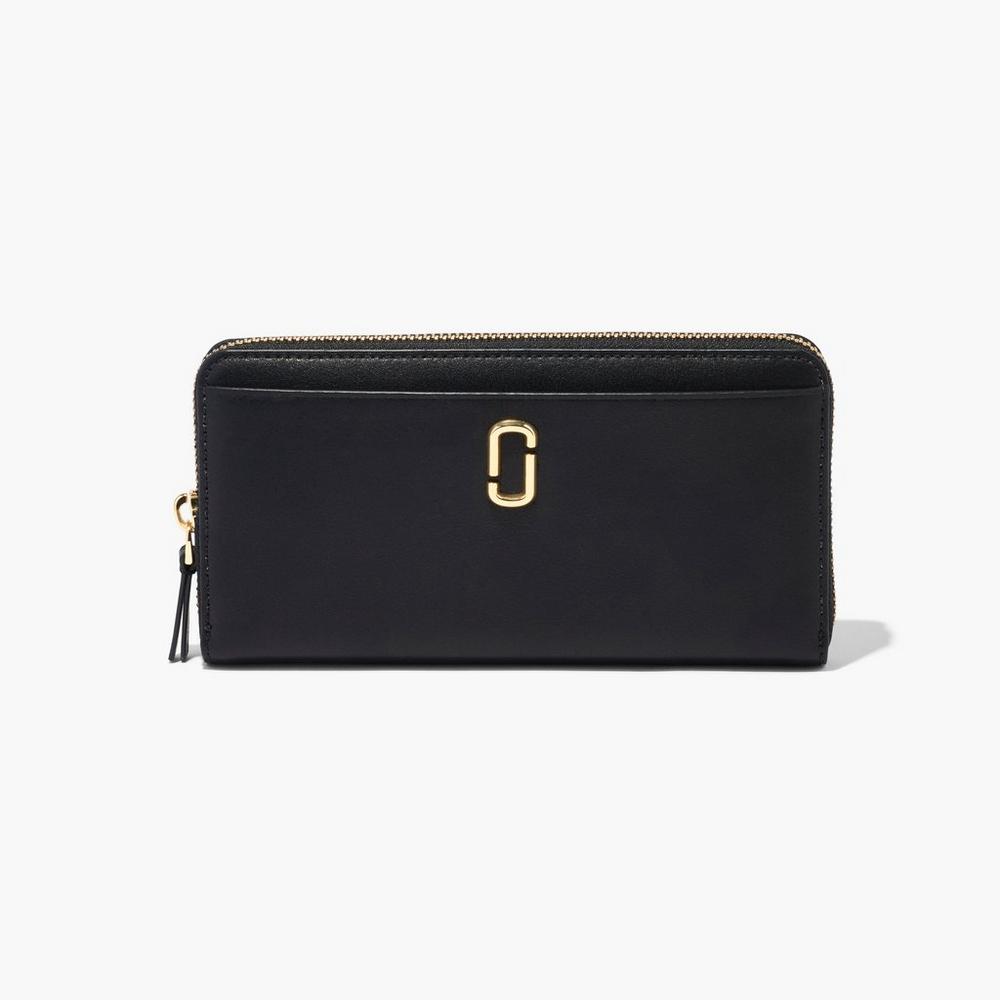 Marc Jacobs J Marc Continental Velke Penazenky Damske Čierne | DMSB-25970