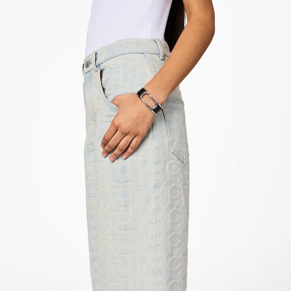 Marc Jacobs J Marc Large Hinge Naramky Damske Čierne Strieborne | DXFB-23089
