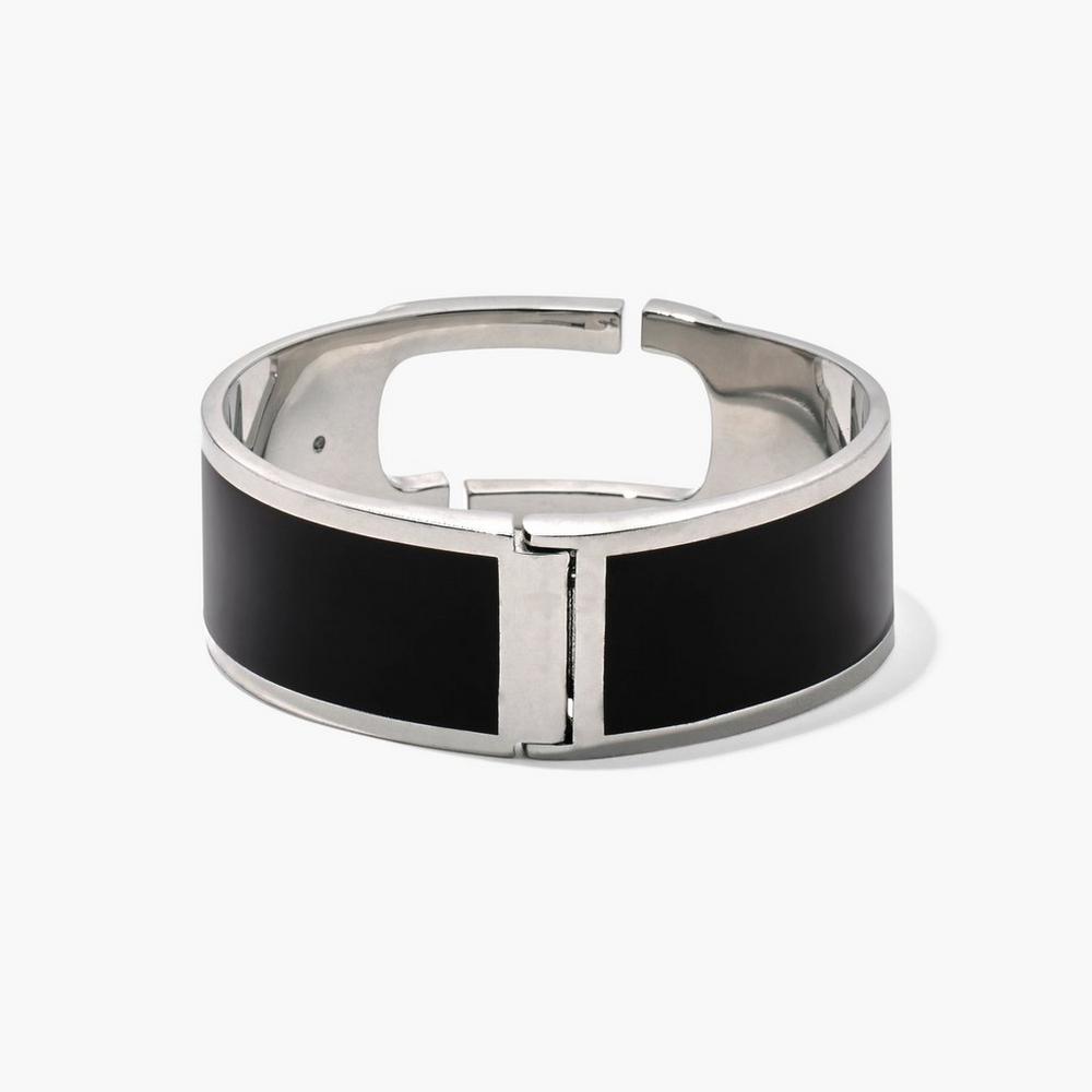 Marc Jacobs J Marc Large Hinge Naramky Damske Čierne Strieborne | DXFB-23089
