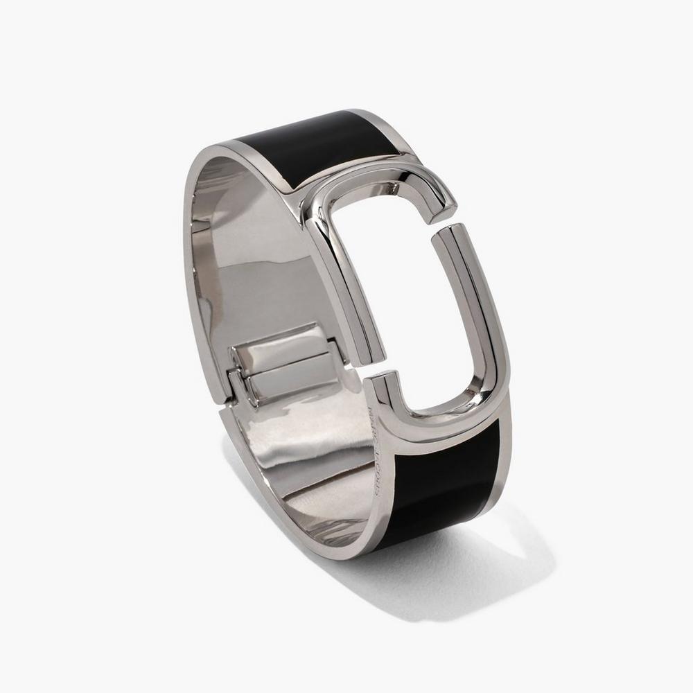 Marc Jacobs J Marc Large Hinge Naramky Damske Čierne Strieborne | DXFB-23089