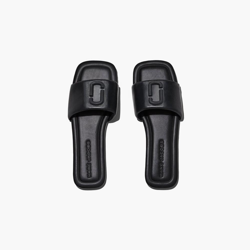 Marc Jacobs J Marc Leather Sandále Damske Čierne | JXBP-24159